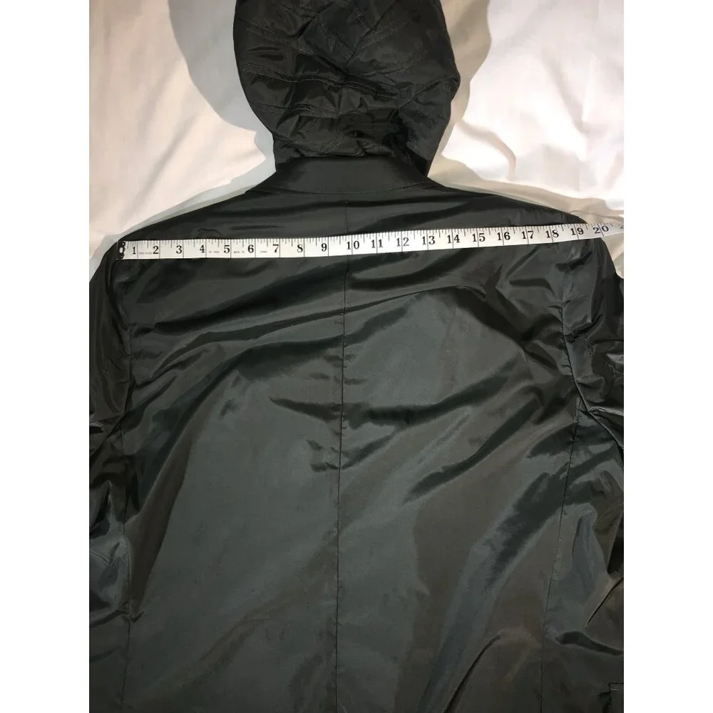 Banana Republic Mens Green Blazer/Field Jacket W/Hood Vest